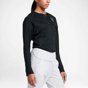Women’s Nike Dri- Fit Cropped Court Tennis Jacket with zipper  Size M